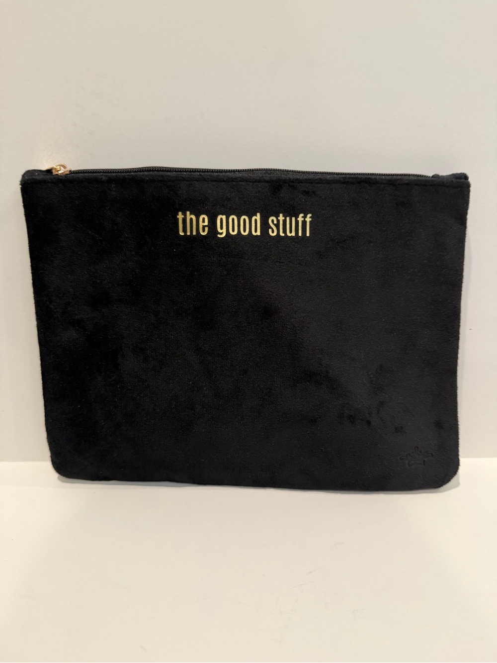 The Good Stuff Black Pouch — Velvet Organizer, The Royal Standard Brand, NWOT